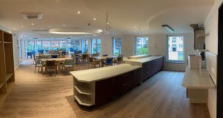 Innenansicht - WBG-Lounge / Quartierscafé (01.09.2020)